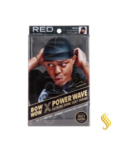 Red Kiss Power Wave Extreme Silky Durag Charcoal Gray Capa De Cabello